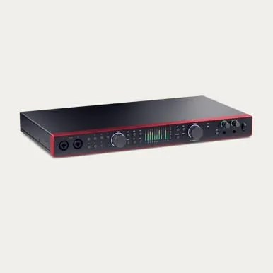 Focusrite Scarlett 18i20 4th Gen rackljudkort med åtta mikrofoningångar