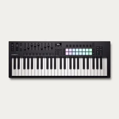 Novation Launchkey 49 MK4 MIDI-keyboard med 49 tangenter, 16 pads och faders