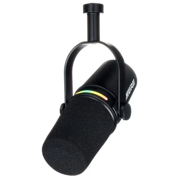 Shure MV7+ poddmikrofon med LED-touchpanel och USB-C-anslutning